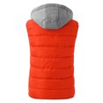 thumbnail image 4 of Fleece Jacket Women Lightweight Hooded Oversized Sleeveless Zip Water Packable Jackets Warm Winter Vest Coat Trench Coat Women A M, 4 of 4