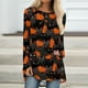 thumbnail image 2 of Camisas Para Mujer Casual Manga Larga Cuello Redondo Tops Blusa Suelta Festival Impreso Camisas Odeerbi  ODB129444, 2 of 5
