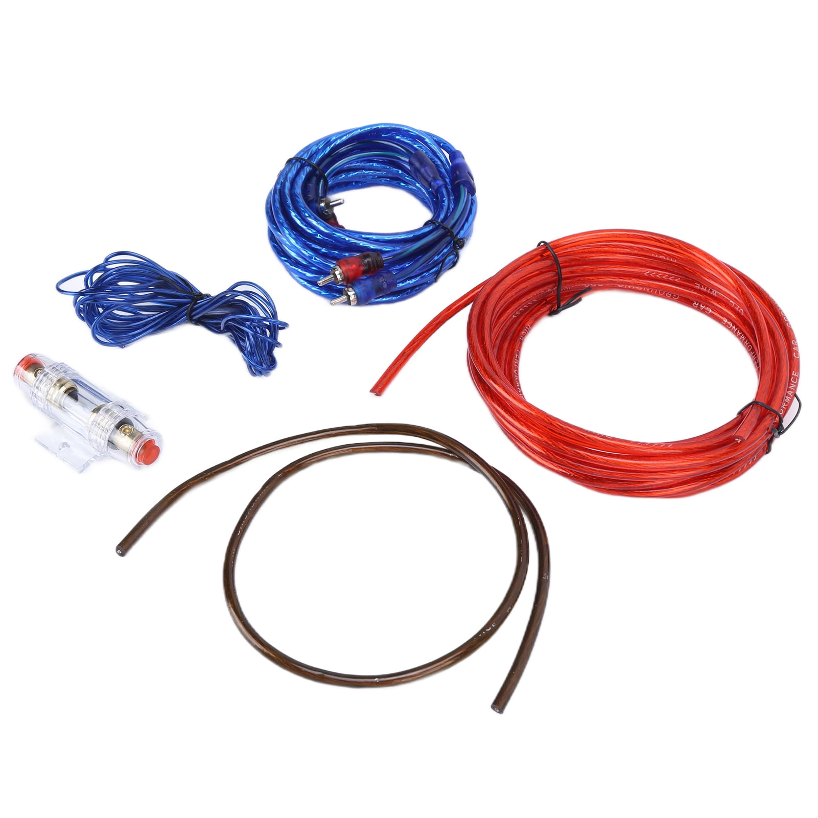 Power Wire Kit, Car Audio Cable Set Amp Wiring Kit For Car Horn