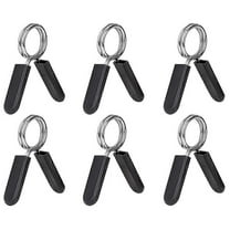 6 Pack 1 Inch (25 mm) Barbell Clip -Dumbbell Spring Collars for Standard Weight Bar,Working Out,Str
