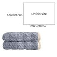 thumbnail image 3 of Yokan Flannel Mattress Upholstery, Soft Warm Bed Mattress for Cold Weather, Non-Slip Polyester Mattress Pad, Cozy Bedding for Winter, Available in Green/Gray/Yellow/White, Ideal for Home Use, 3 of 7