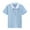 A Light Blue, variant on HAOTAGS School Polo Shirts For Boys And Girls(2-15Y), Casual Button-Down Collar Short Sleeve Cotton Tops Blue 7-8 Years