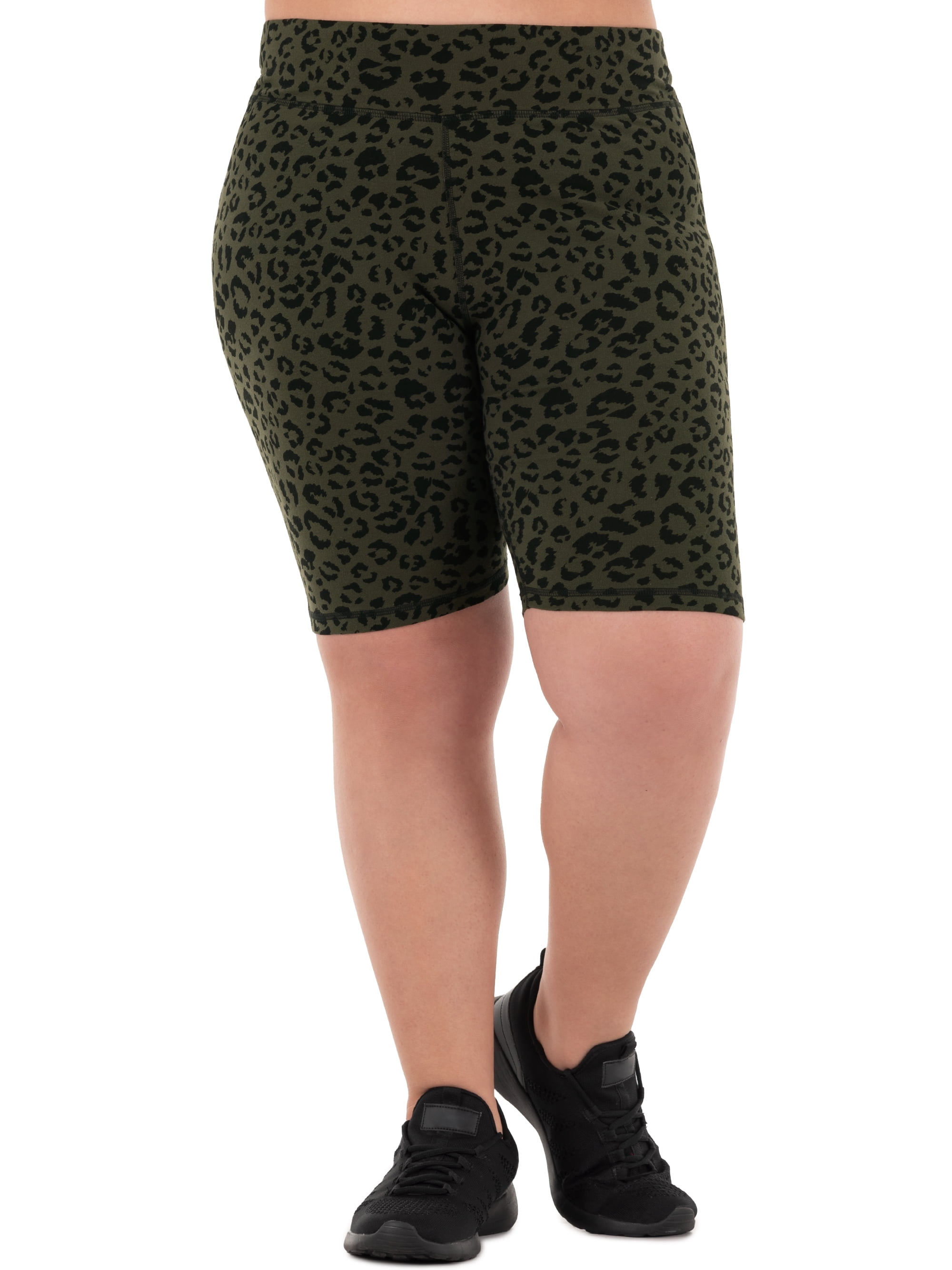 Athletic Works Women's Plus Printed Core Active Bike Short