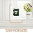 thumbnail image 3 of COMPUKAS Double Sided Acrylic Photo Frame with Wooden Base for Home Table Display in Beige, 3 of 8