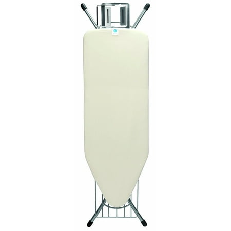 Brabantia Ironing Board with Steam Iron Rest and Linen Rack, Size C, Wide - Ecru