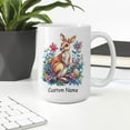thumbnail image 3 of Custom Kangaroo Coffee Mug – Fun Gift for Kangaroo Lovers, Parents, Siblings, Friends – Personalized Ceramic Cup 11oz 15oz – Ideal for Animal Lovers, 3 of 6