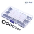 thumbnail image 3 of 320 Packs Internal Tooth Star Lock Washers Set M3 M4 M5 M6 M8 M10 M12, 65Mn Steel Starlock Push Nuts, 3 of 4