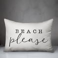 thumbnail image 2 of Creative Products Beach Please White and Black 14x20 Indoor / Outdoor Pillow, 2 of 2