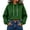 Green, variant on Staron Women's Hoodie Crop Tops Casual Oversized Long Sleeve Crewneck Pullover Sweatshirt Solid Comfy Fall Winter Spring Fashion Hooded Tops Black XXL