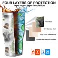 thumbnail image 7 of 30oz White Highland Cow Hat Leaf Pattern Tumblers Stainless Steel Tumbler with Lid and Straw,Vacuum Insulated Double Wall Travel Tumbler Cups Mug with Cleaning Brush for Coffee,Tea, 7 of 7