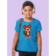 thumbnail image 2 of Cute Bear With A Backpack T-Shirt Juniors -Image by Shutterstock,  x-Small, 2 of 4