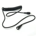 thumbnail image 4 of RCA Male to Female Coiled Spring Audio Cable Black, 4 of 5