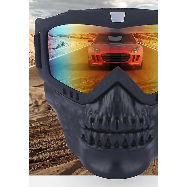 Gafas de motocicleta desmontables, gafas de carreras de motos unisex, gafas de protección para los ojos, gafas para deportes al aire libre, gafas de esquí Rojo Verde Cocina, Decoración y Otros