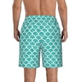 thumbnail image 3 of Bixox Men's Aquamarine Glitter1 printing Casual Classic Fit Short Summer Beach Shorts, 3 of 6