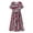 Red, variant on REDARER Girls' Striped Dress, Short Sleeve Two-Tone Stripe A-Line Midi Dress, Casual Princess Dress for Kids,11-12 Years