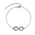thumbnail image 7 of Cate & Chloe Morgan 18k White Gold Plated Infinity Bracelet with Swarovski Crystals Gift for Women, 7 of 7