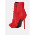 thumbnail image 3 of Head On Faux Suede Diamante Ankle Boots, 3 of 11