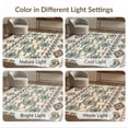 thumbnail image 7 of ODIKA 4'x6' Gray Blue Geometric Sky Design Washable Area Rug Intricate Apricot Mist Motif with Borders for Bedroom, Reading Nook, Pet Friendly & Non-Shedding, 7 of 7