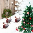 thumbnail image 4 of Lilixerw 2D Luminous Christmas Chicken Decoration with Scarf,Glowing Outdoor Holiday Xmas Decor,Acrylic Garden & Yard Stake for Xmas Party,Easy to Install,Red, 4 of 6