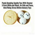 thumbnail image 2 of Panda Dumpling Squishy Toys with Steamer Basket, 3-Pack, White and Black, for Kids and Teens, Slow Rising Tension Relief Sensory Toys, 2 of 3