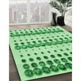 thumbnail image 3 of Ahgly Company Machine Washable Indoor Rectangle Transitional Green Area Rugs, 2' x 3', 3 of 7