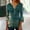 A162 Green ➤➤ Ladies Tops And Blouses 3/4 Sleeve, variant on Xdegoge Women Shirts Womens Tops 3/4 Length Sleeves V Neck Button Down T Shirts Going Out Business Casual Outfits Summer Fashion Tops 2025 Soft Comfy Basic Tees Todays Daily