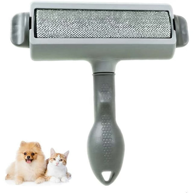 Cepillo para el pelo para perros y gatos, cepillo para quitar el pelo, cepillo para el pelo mágico reutilizable, rodillo para el pelo para mascotas, depiladora (ropa/sofá/cama/alfombra/abrigo) - gris Xemadio ZYY-1694