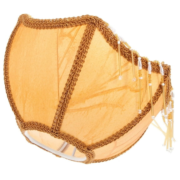 LOLIPPYY Tassel Lamp Shade Light Brown Vintage Design Indoor Lighting 1Pack