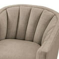 thumbnail image 4 of Comfort Pointe Sanibel Stone Polyester Fabric Skirted Swivel Accent Chair, 4 of 13