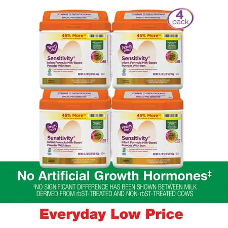 Parent's Choice HMO & Non-GMO Sensitivity® Infant Formula, 34 oz, 4 (Best Selling Infant Formula)