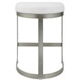 thumbnail image 5 of Uttermost Ivanna 26" Contemporary Metal and MDF Backless Counter Stool in Silver, 5 of 7