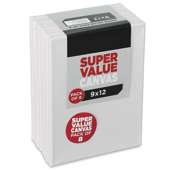 Blick Super Value Canvas Pack - 9" x 12", Pkg of 8