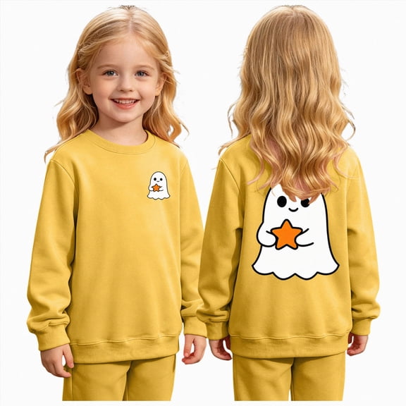 NIEWTR Girl Halloween Shirt Pumpkin Short Sleeve T Shirts Kids Graphic Clothes Tee Tops Halloween Tshirt Girls 2t 3t 4t 5t(5-6 Years)