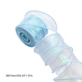 thumbnail image 3 of SLYNSHome Sheer Organza Ribbon With Wired Edge,Blue Iridescent Shiny Decorative Ribbon For Gift Wrapping, Bow Making, Wedding Party DIY Craft Decor, 9 Meters, 3 of 6