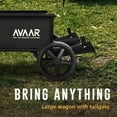 thumbnail image 4 of Avaar Collapsible Folding Wagon Cart, 400 lbs Capacity, Heavy Duty Utility Wagon for Camping, Black, 4 of 7