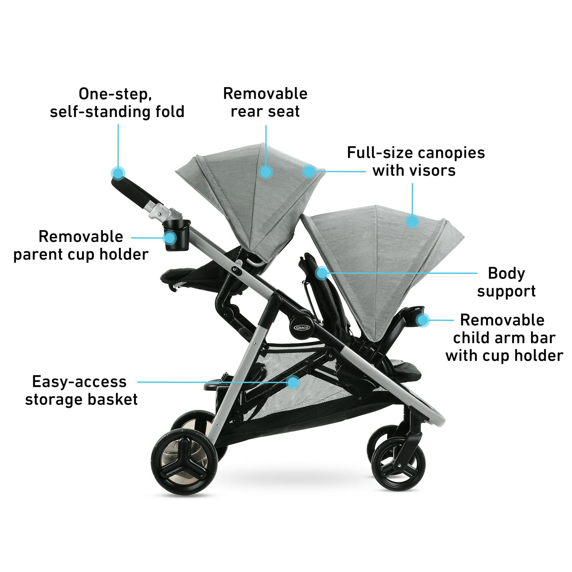 Graco Ready2Grow LX 2.0 Double Stroller - Walmart.com