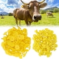 thumbnail image 4 of 100pcs Animal Ear Tag Plastic Identification Card Anti Lost Marker for Farm Cattle Sheep PigsYellow, 4 of 14