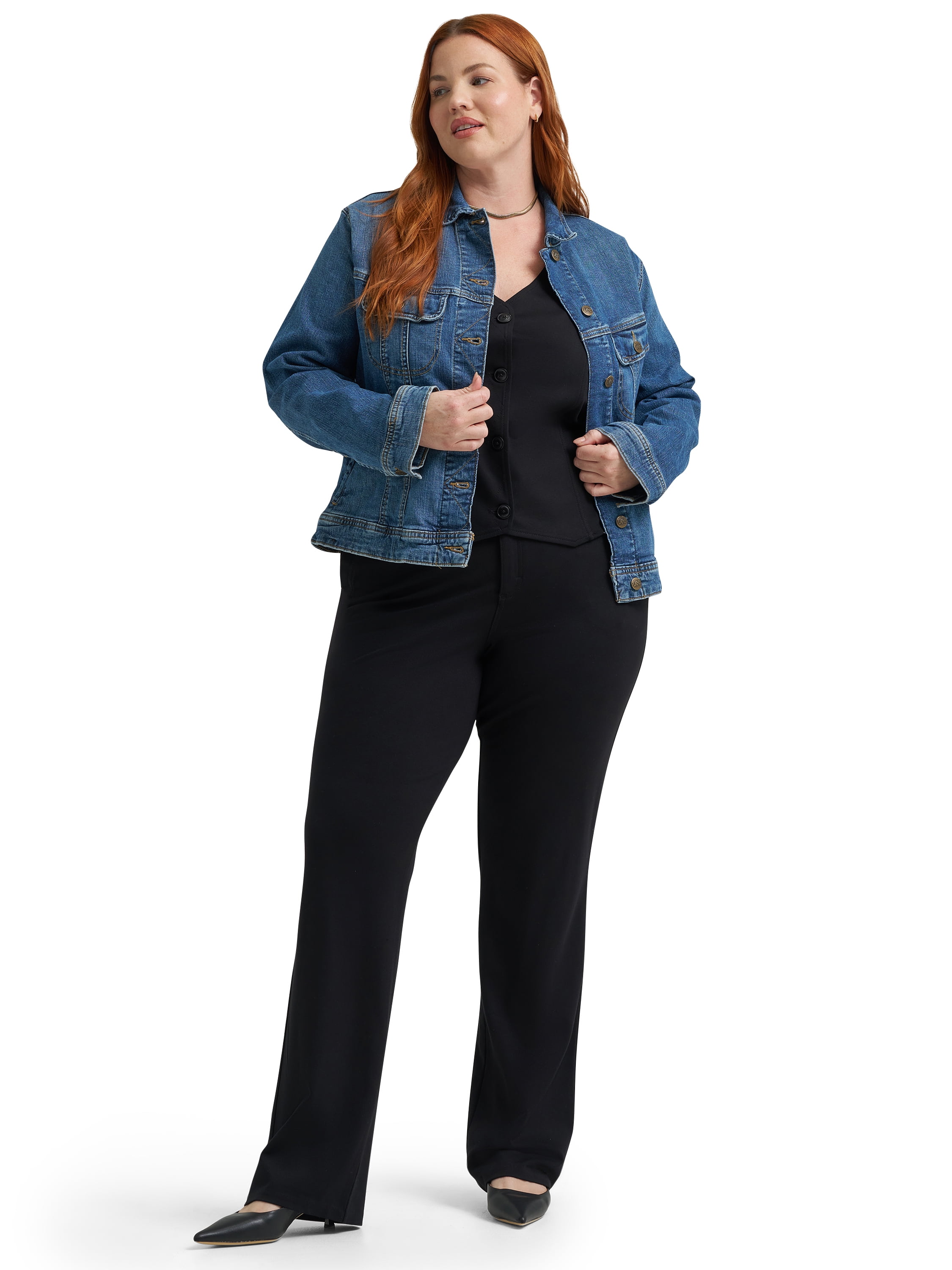 Lee® Women's Plus Straight Knit Pant, Sizes 4-24