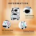 thumbnail image 5 of ROSIANNA 925 Sterling Silver Charm for Bracelets Cartoon Panda Doll Love Only Charm Women Bracelet Charm, 5 of 5