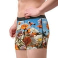 thumbnail image 2 of Fuzoiu Vibrant Field Of Blossoms Print Men's Ultra Breathable Underwear,No Riding Up Boxer Briefs with ComfortFlexible Waistband-X-Large, 2 of 5