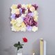 thumbnail image 1 of Panel de Flores de Seda Artificial, Hidrangea y Rosa Artificial, Fondo para Foto de Boda, Escenario para Celebraciones en Casa, Fondo de Escenario - Púrpura, 1 of 6