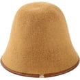 thumbnail image 2 of CoCopeaunts Wool Bucket Hat Women Autumn Winter Warm Fisherman Hats Vintage Solid Color Casual Simple Packable Bucket Hat Cap, 2 of 8