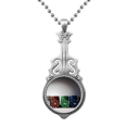 thumbnail image 1 of Pendentif Photo Jeu de Cartes Chip Musique Guitare Couple, 1 of 3