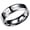 Style 1 -Women, variant on Women's Stainless Steel High Polished Her King & His Queen Promise Ring Silver Size 6