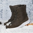 thumbnail image 6 of Daznico Women Snow Boots Simple Solid Color Comfortable Thickened Warm and Comfortable Lace Up,Size 9, 6 of 9