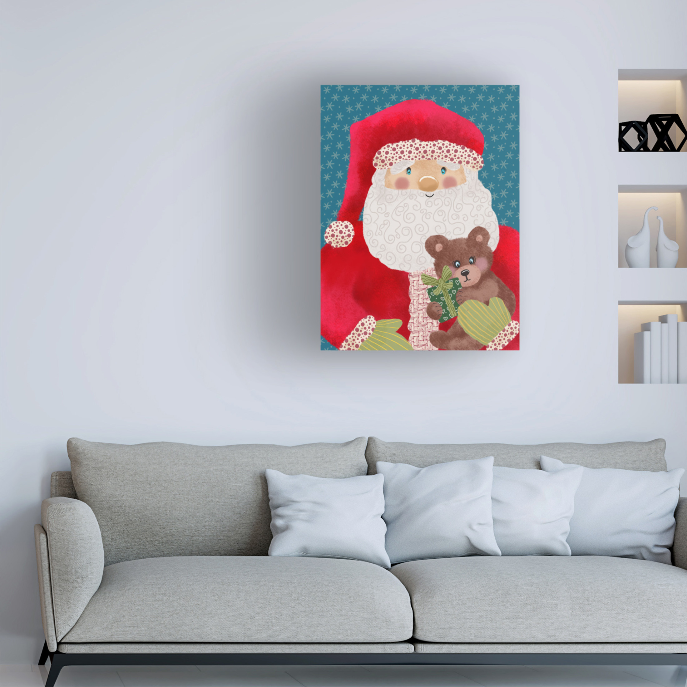 Trademark Fine Art Regina Moore Santa Pack II Canvas Wall Art