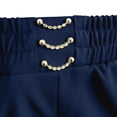 thumbnail image 4 of Endives Women's Pants Soft Senior Ladies Wide Leg Pant High Waist Stretch Dressy Business Pants Dark Blue, 4 of 5
