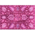 thumbnail image 1 of Ahgly Company Indoor Rectangle Abstract Pink Modern Area Rugs, 7' x 9', 1 of 4