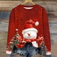 thumbnail image 5 of Lorytime Kids Sweatshirt Girls Boys Christmas Snowman Shirt Crew Neck Long Sleeve Pullover Drop Shoulder Cute Tops 13 Years, 5 of 7