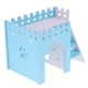 thumbnail image 1 of HAMSTER HOUSE, pequeño animal, jerbo, ratón, escondite, jaula, casa, hábitat para mascotas con escalera Azul, 1 of 9